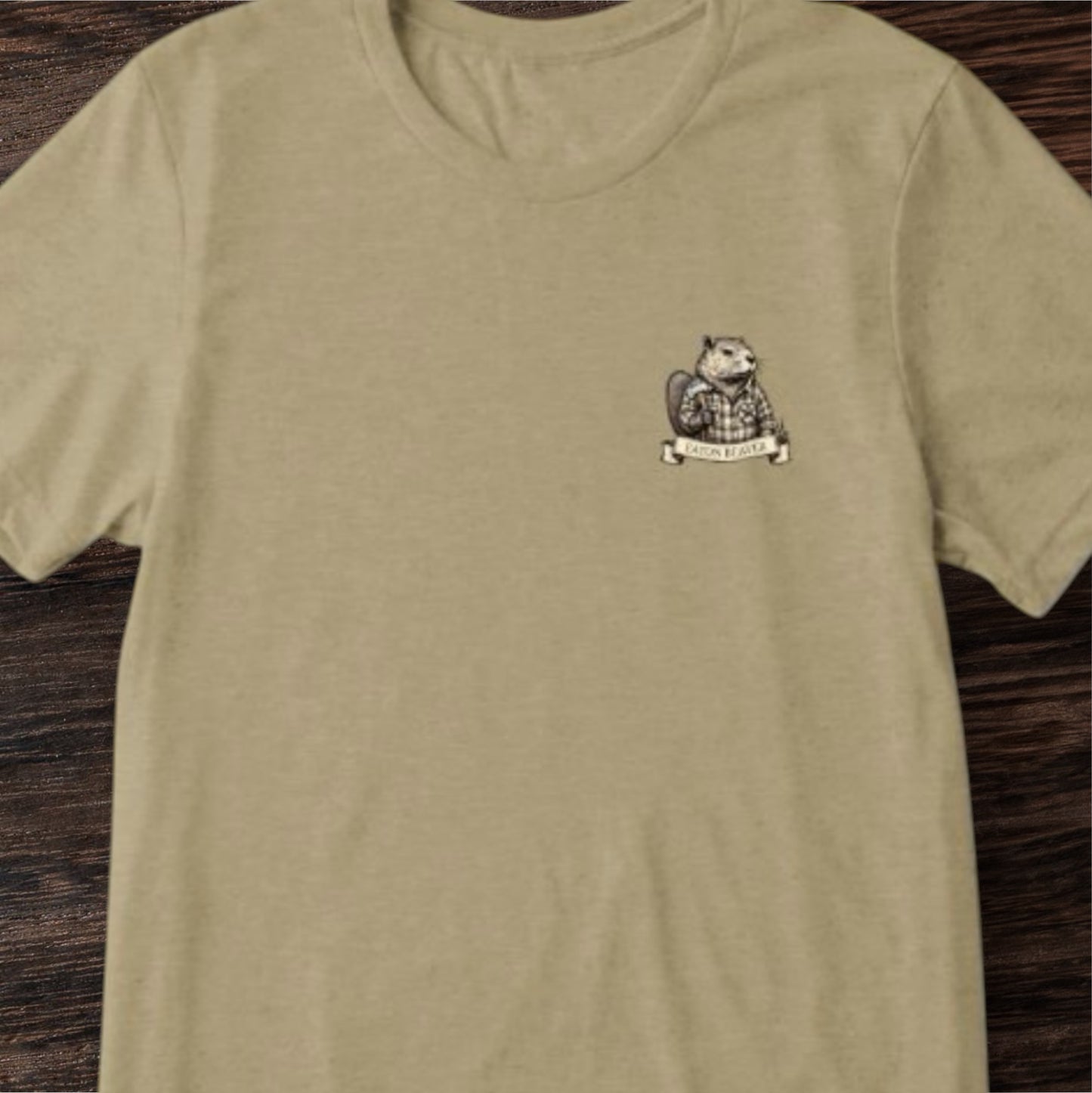 T-shirt depicting a business called Eaton Beaver, by Terribull Tees.