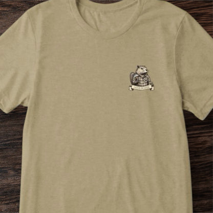 T-shirt depicting a business called Eaton Beaver, by Terribull Tees.